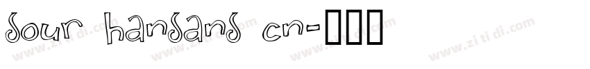 sour hansans cn字体转换